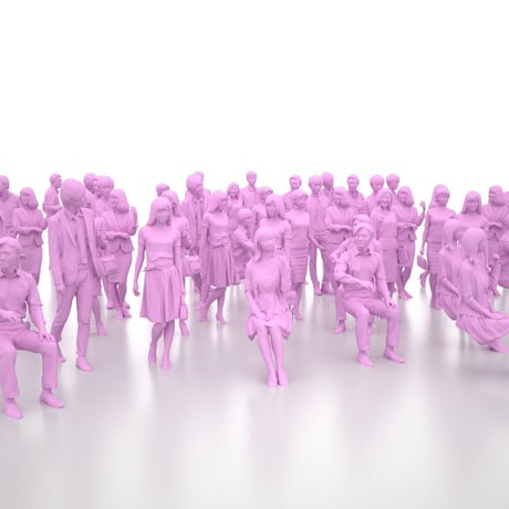 3D人物素材-ポーズド  10個セット 001_Posed-set