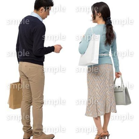 Cutout People　ショッピング　JJ_174