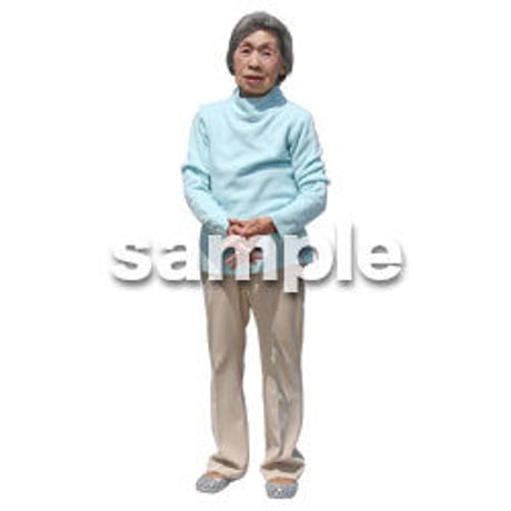 人物切抜き素材　シニアライフ編　R_136