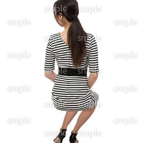Cutout People　座る女性　KK_040