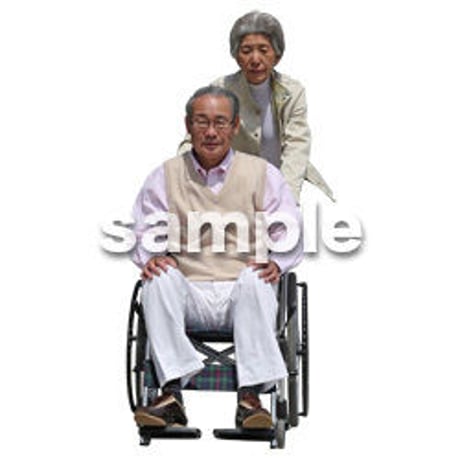 人物切抜き素材　シニア介護編　S_031