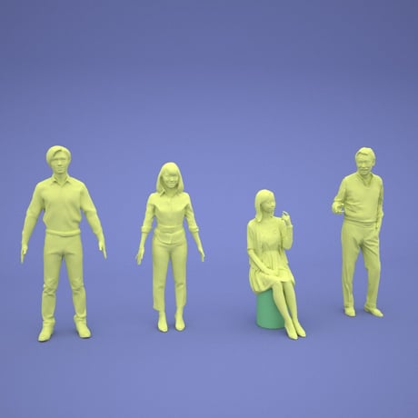 無料3D人物モデル素材