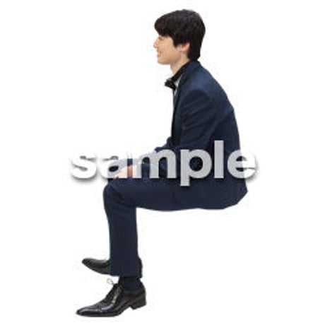 Cutout People　パーティー座る人　DD_418