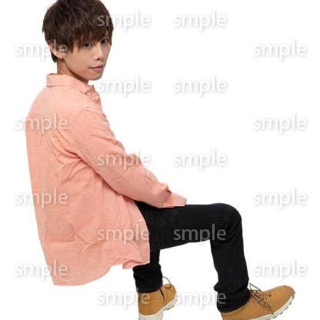 Cutout People　座る　男性　LL_434