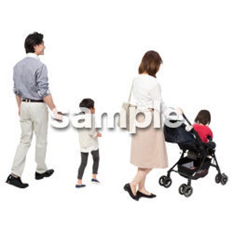 Cutout People　4人ファミリー　GG_334