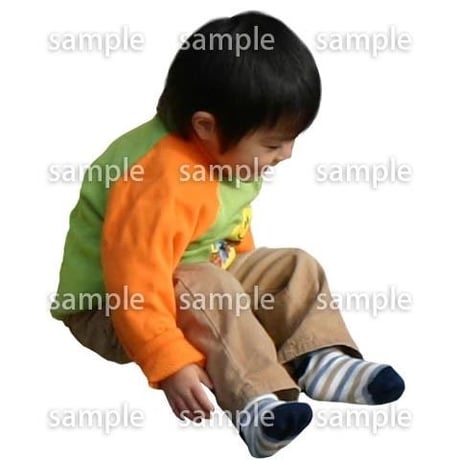 人物切抜き素材　こどもファミリー編　B_282