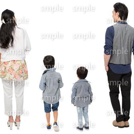 Cutout People　4人ファミリー　GG_375