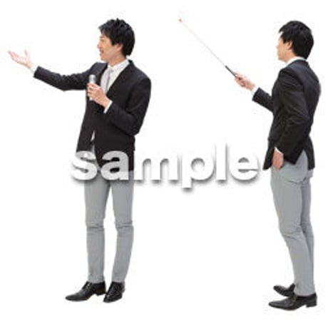 Cutout People　ビジネス-日本人　EE_038