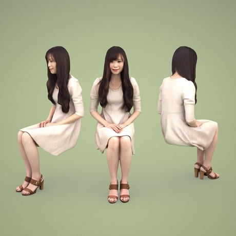 3D人物素材  [Posed]  073_Yui