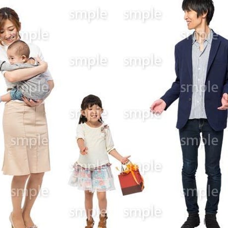 Cutout People　4人ファミリー　GG_411