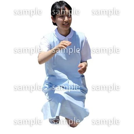 人物切抜き素材　シニア介護編　S_300