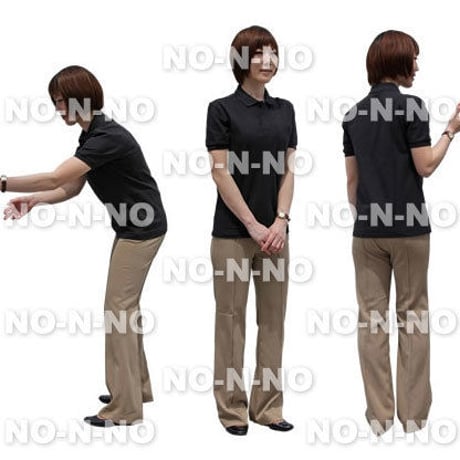 人物切抜き素材　ショップスタッフ　T_511