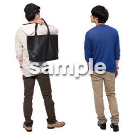 Cutout People　男性ペア　JJ_395