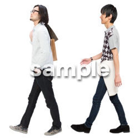 Cutout People　男性ペア　JJ_358