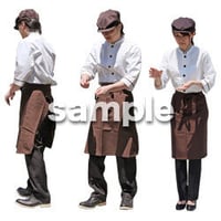 人物切抜き素材　ショップスタッフ　T_529
