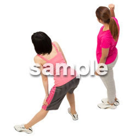 Cutout People　スポーツ 鳥瞰　CC_354