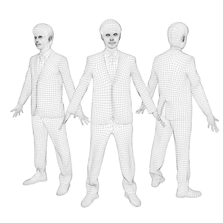 3D人モデルAポーズ　102_Sota