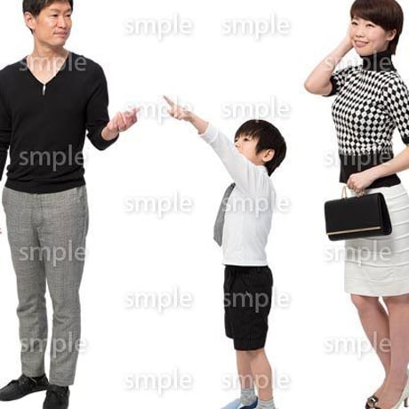 Cutout People　ファミリー　GG_052