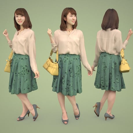3D人物素材  [Posed]  011_Kana