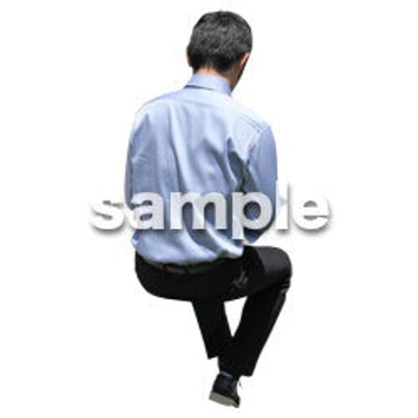人物切抜き素材　座る人Ⅱ編　Q_467