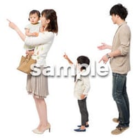 Cutout People　4人ファミリー　GG_423