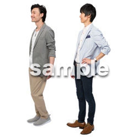 Cutout People　男性ペア　JJ_382