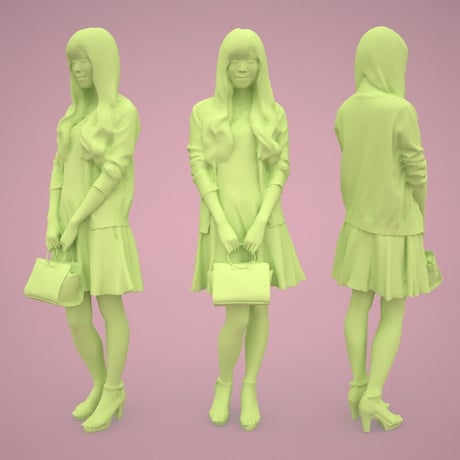 3D人物素材  [Posed]  071_Yui