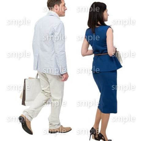 Cutout People　外国人ペア　JJ_464