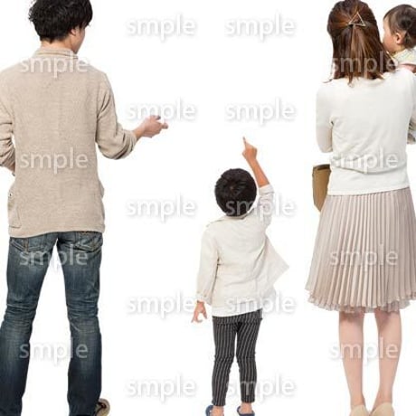 Cutout People　4人ファミリー　GG_425