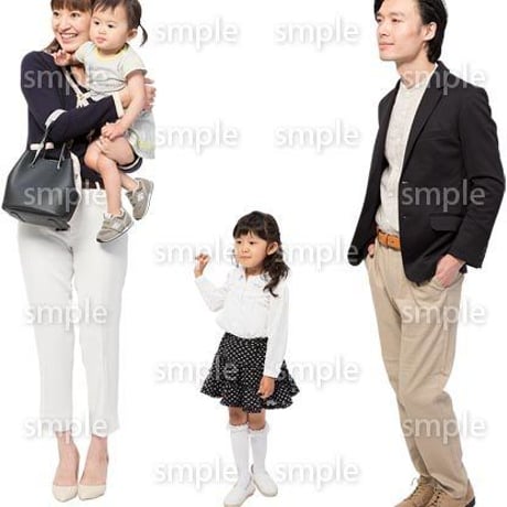 Cutout People　4人ファミリー　GG_407