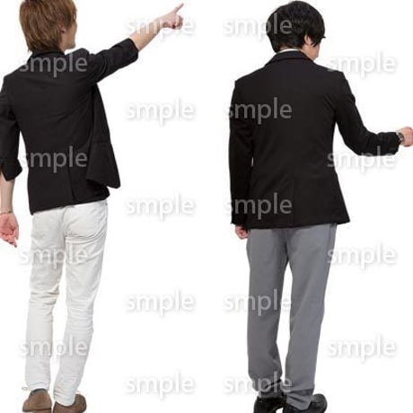 Cutout People　男性ペア　JJ_405