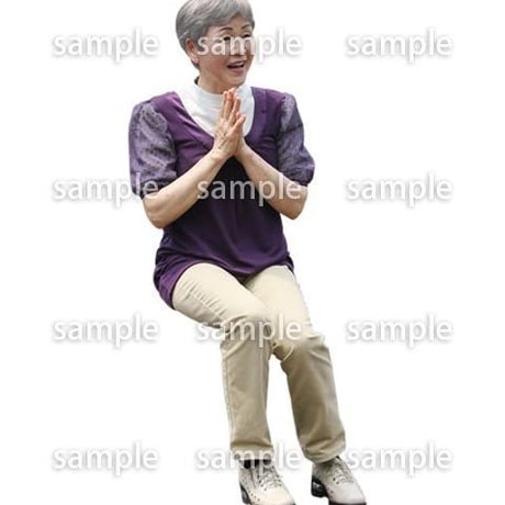 人物切抜き素材　シニアライフ編　R_376
