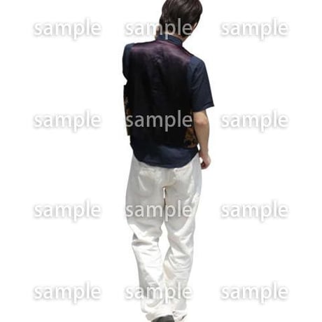 人物切抜き素材　鳥瞰編　N_327