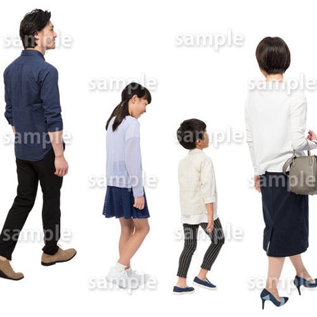人物切抜きセット☆ファミリー　1_set108