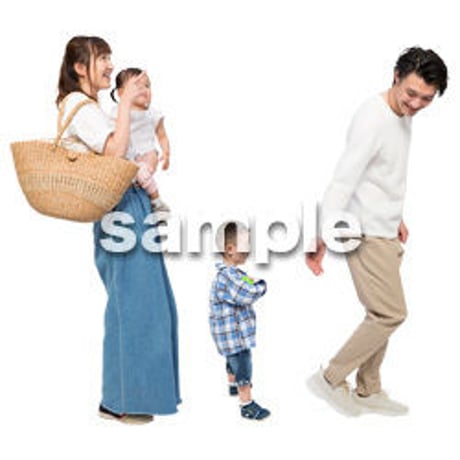 Cutout People　4人ファミリー　GG_418