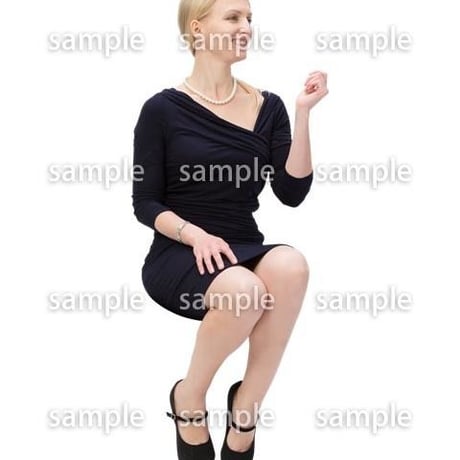 Cutout People　パーティー座る人　DD_441
