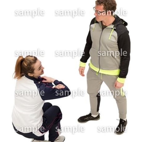 Cutout People　スポーツ 鳥瞰　CC_397