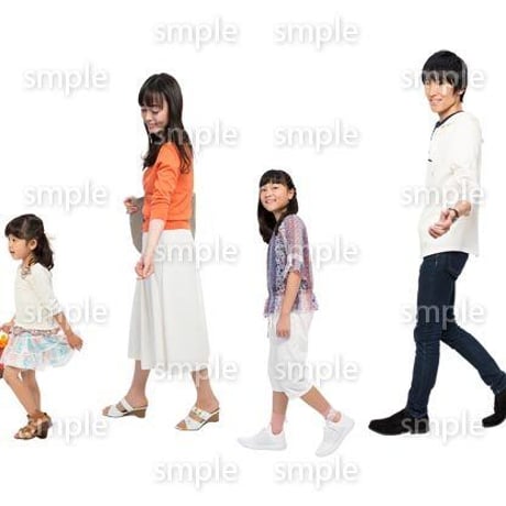 Cutout People　4人ファミリー　GG_238