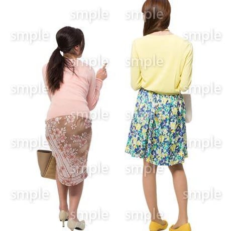 Cutout People　女性ペア　JJ_315