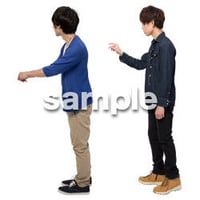 Cutout People　男性ペア　JJ_423