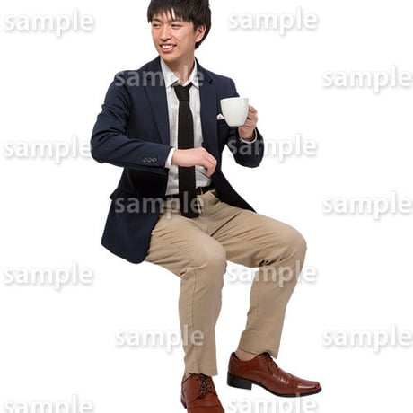 人物切抜きセット☆座る男性　1_set175
