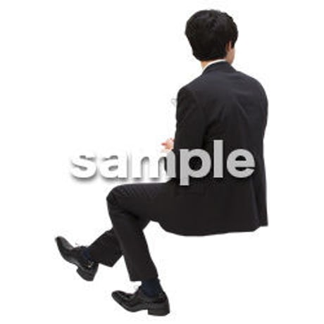 Cutout People　パーティー座る人　DD_399