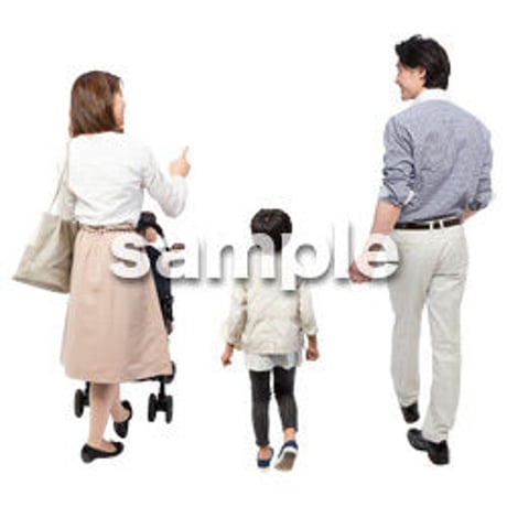 Cutout People　4人ファミリー　GG_335