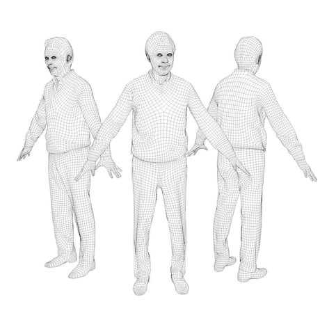 3D人モデルAポーズ　048_Ken
