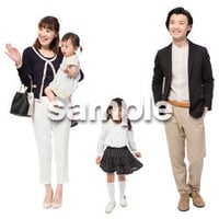 Cutout People　4人ファミリー　GG_406