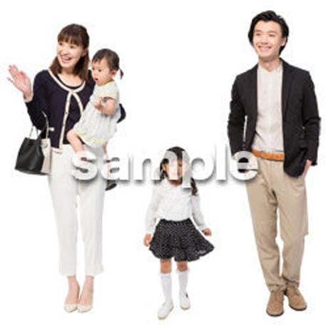 Cutout People　4人ファミリー　GG_406