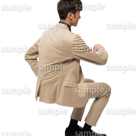 人物切抜きセット☆座る男性　1_set178