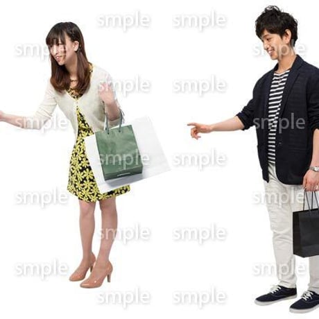 Cutout People　ショッピング　JJ_137