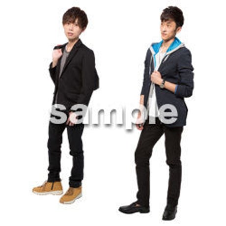 Cutout People　男性ペア　JJ_372