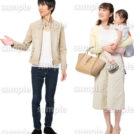 人物切抜きセット☆ファミリー　1_set104
